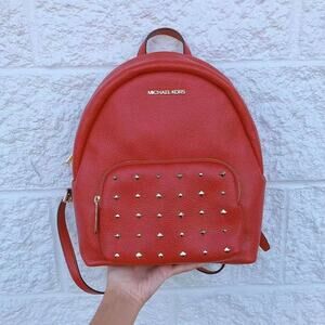 Michael Kors Erin 35F0GERB8L Medium Leather Backpack In Flame